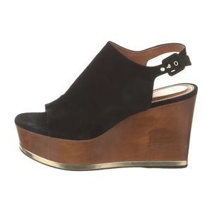 Givenchy Suede Slingback Sandals
Black
Wedge Heels with Platform